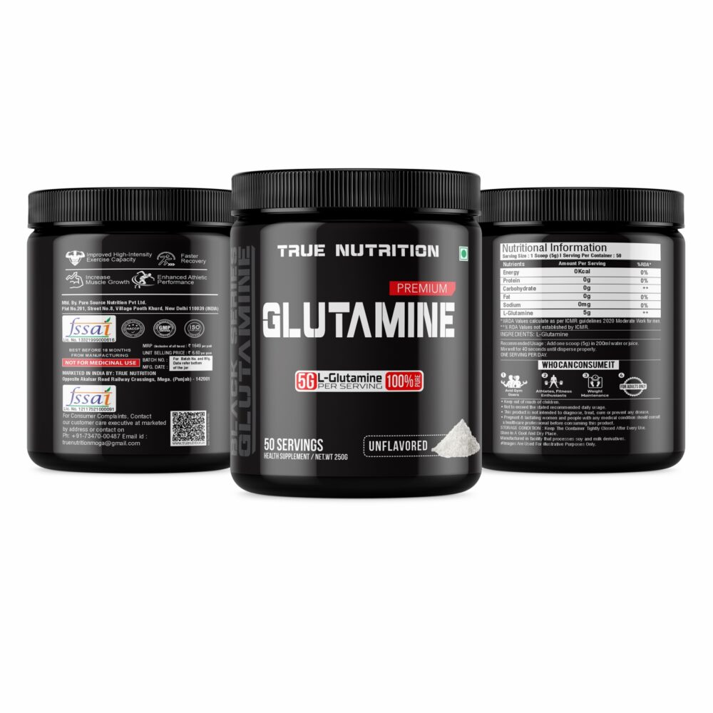 Glutamine 250gm Black Series - Image 4