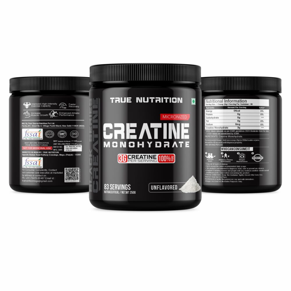 Creatine 250gm Black Series - Image 4